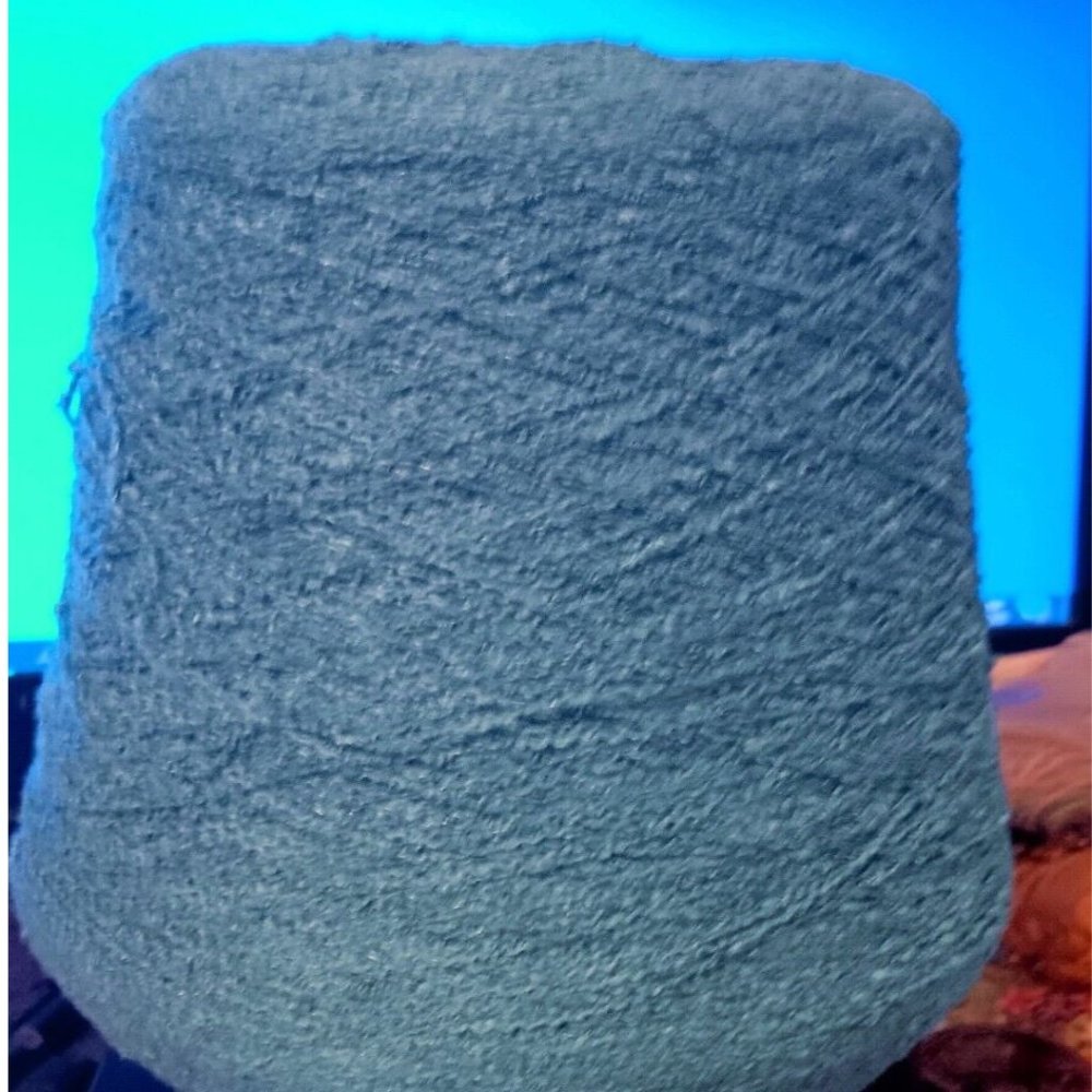 Medium Blue Fine Lace Cone Yarn by Phoenix Dye Works Knitting Machine Weaving